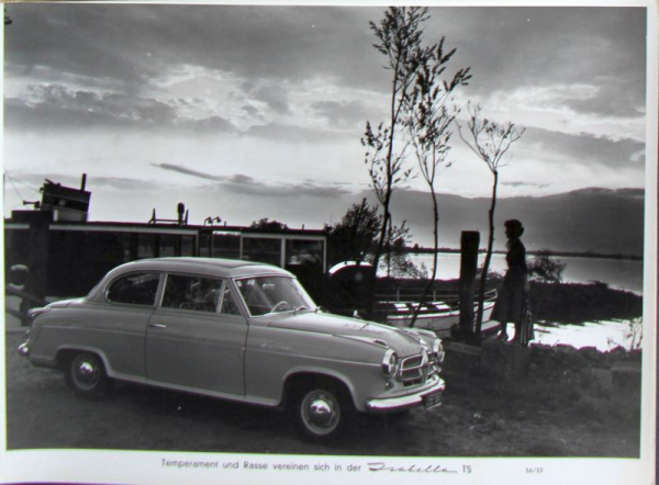 Borgward Isabella TS at dusk 1956 Factoryphoto (10165)